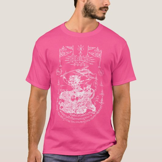 Sawadee Thais Traditioneel Sak Yant Thais Tweeling T-shirt (Voorkant)