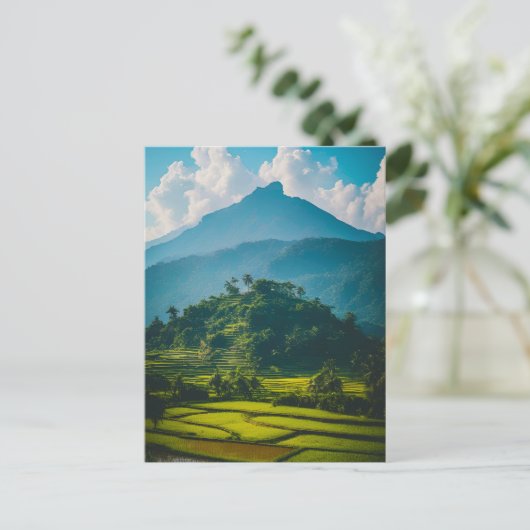 Sawah di Kaki Gunung Briefkaart (Staand voorkant)