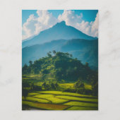 Sawah di Kaki Gunung Briefkaart (Voorkant)