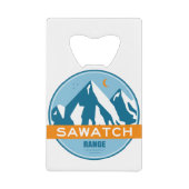 Sawatch Range Colorado Creditkaart Flessenopener (Voorkant)