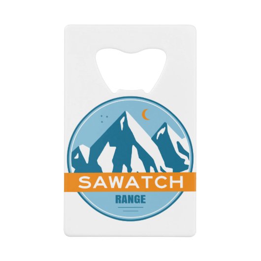 Sawatch Range Colorado Creditkaart Flessenopener (Voorkant)