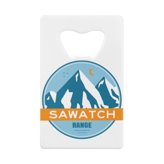 Sawatch Range Colorado Creditkaart Flessenopener (Achterkant)