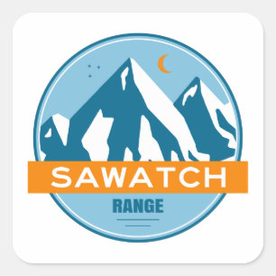 Sawatch Range Colorado Vierkante Sticker