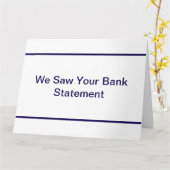 SawBankStatement Kaart (Gele Bloem)