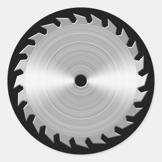Sawblade Ronde Sticker (Voorkant)