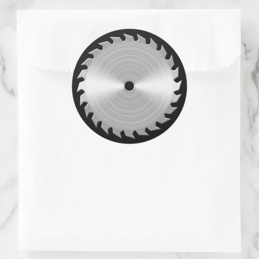 Sawblade Ronde Sticker (Tas)