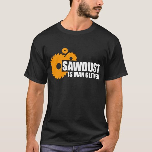 SAWDUST ISMAN GLITTER T-SHIRT (Voorkant)