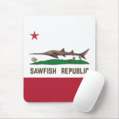 Sawfish Republic Ray Flag Carpenter Shark Muismat (Met muis)
