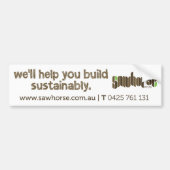 Sawhorse Bumpersticker (Voorkant)