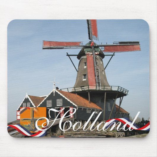 Sawmill Windmill Holland Souvenir Mousepad Muismat (Voorkant)