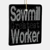 Sawmill Worker Extraordinaire Keramisch Ornament (Rechts)