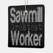 Sawmill Worker Extraordinaire Keramisch Ornament (Links)