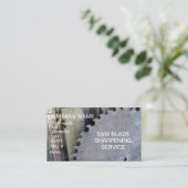 Sawmillzaagblad slijpen  visitekaartje (Staand voorkant)