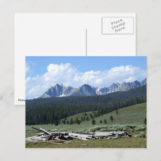 Sawtandgebergte Briefkaart (Voorkant / Achterkant)