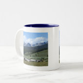 Sawtandgebergte Tweekleurige Koffiemok (Voorkant links)