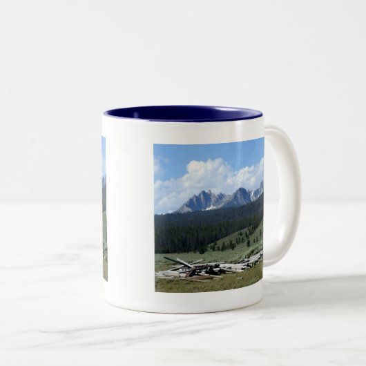 Sawtandgebergte Tweekleurige Koffiemok (Voorkant rechts)