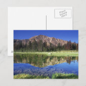 Sawtandgebergten, gereflecteerd in Vierde juli Briefkaart (Voorkant / Achterkant)