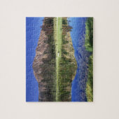 Sawtandgebergten, gereflecteerd in Vierde juli Legpuzzel (Verticaal)