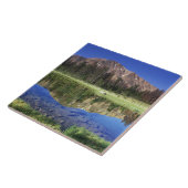 Sawtandgebergten, gereflecteerd in Vierde juli Tegeltje (Zijkant)