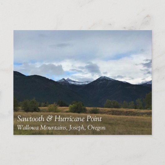 Sawtooth & Hurricane Point, Oregon Briefkaart (Voorkant)