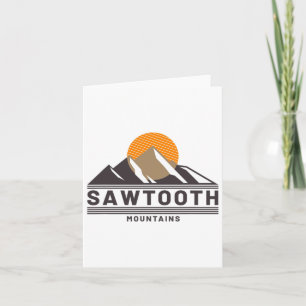 Sawtooth Mountains Idaho Forest wandelen buiten Kaart