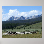 Sawtooth Mountains Print (Voorkant)