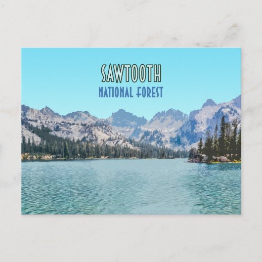 Sawtooth National Forest Idaho Briefkaart (Voorkant)