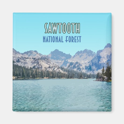 Sawtooth National Forest Idaho Magneet (Voorkant)