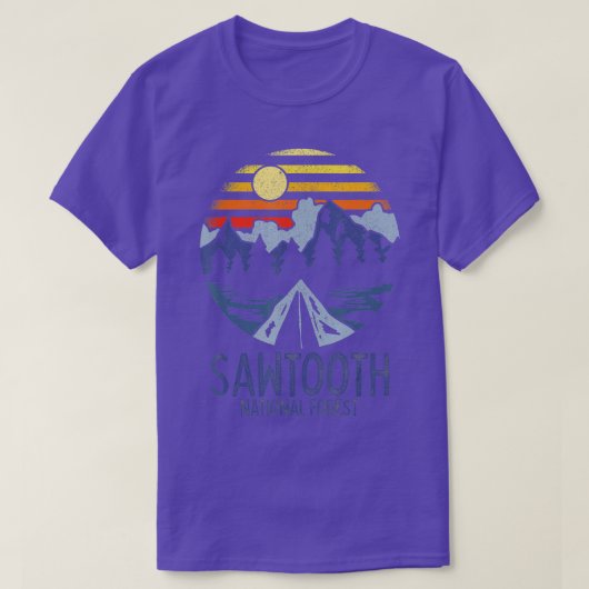 Sawtooth National Forest Idaho Rocky Mountains ID T-shirt (Design voorkant)