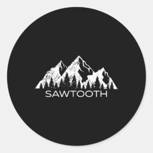 Sawtooth National Forest Idaho Sawtooth Mountain Ronde Sticker