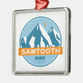 Sawtooth Range Idaho Metalen Ornament (Links)