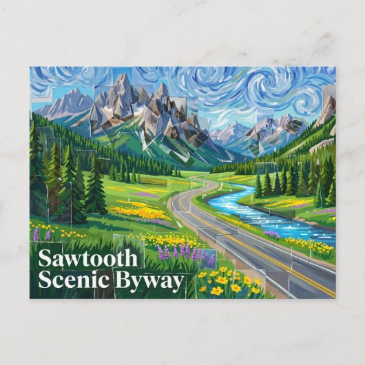 Sawtooth Scenic Byway Idaho Briefkaart (Voorkant)