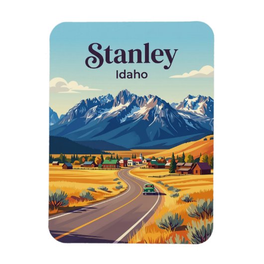 Sawtooth Scenic Byway Idaho Magneet (Verticaal)