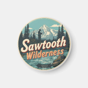 Sawtooth Wilderness Idaho Berg Wandelen Alpen  Magneet