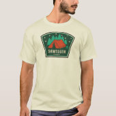 Sawtooth Wilderness Idaho Camping T-shirt (Voorkant)