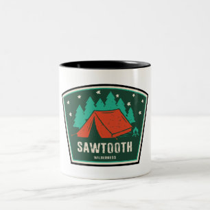 Sawtooth Wilderness Idaho Camping Tweekleurige Koffiemok