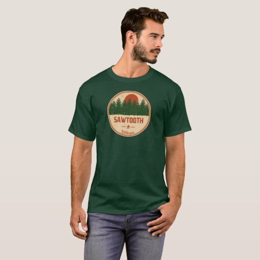 Sawtooth Wilderness Idaho T-shirt (Voorkant volledig)