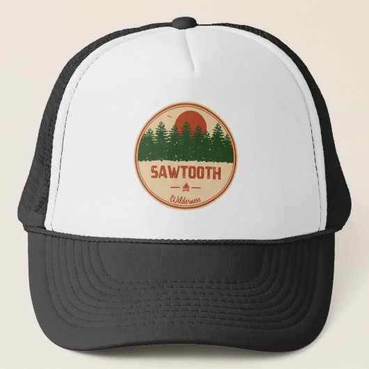 Sawtooth Wilderness Idaho Trucker Pet (Voorkant)