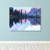 Sawtooth Wilderness, Idaho. VS. Cumulus Canvas Afdruk (Insitu (Houten vloer))