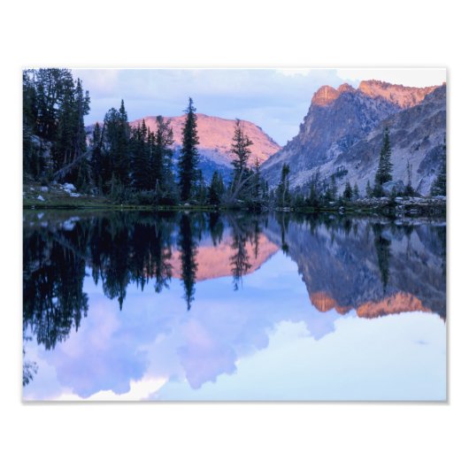 Sawtooth Wilderness, Idaho. VS. Cumulus Foto Afdruk (Voorkant)