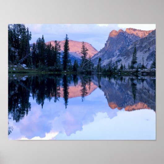 Sawtooth Wilderness, Idaho. VS. Cumulus Poster (Voorkant)
