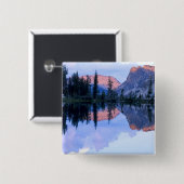 Sawtooth Wilderness, Idaho. VS. Cumulus Vierkante Button 5,1 Cm (Voorkant /achterkant)