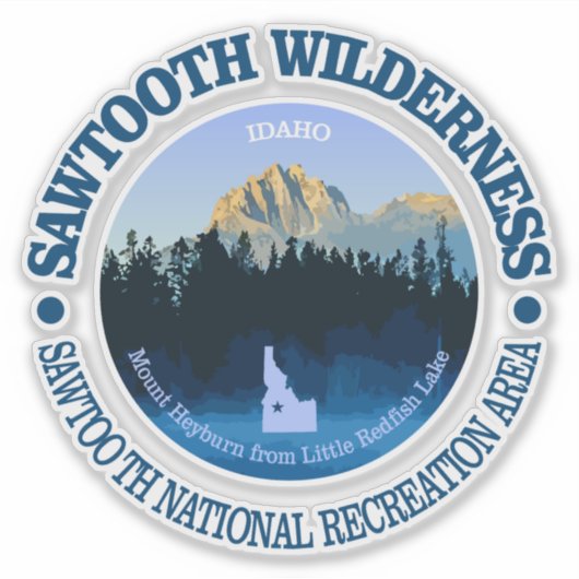 Sawtooth Wilderness Sticker (Voorkant)