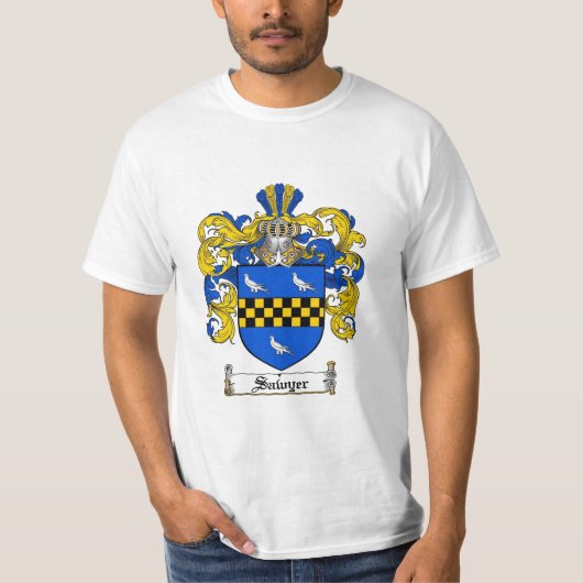 Sawyer Family Crest - Sawyer Coat of Arms T-shirt (Voorkant)