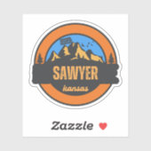 Sawyer, Kansas Sticker (Vel)