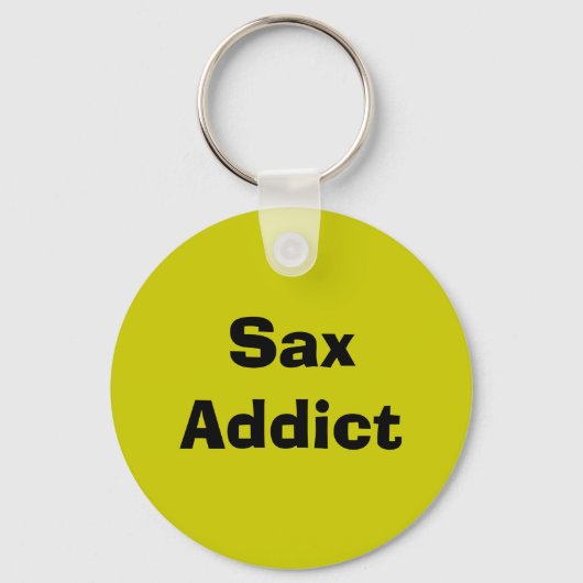Sax Addict - saxofone Sleutelhanger (Voorkant)
