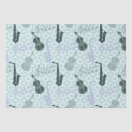 Sax and Violins Pattern Tissuepapier