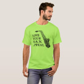 sax-beroep t-shirt (Voorkant volledig)