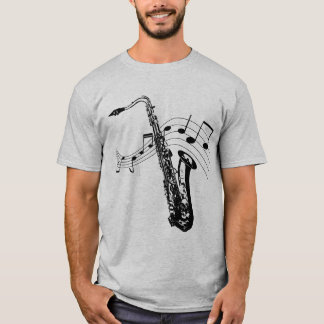 Sax en notes t-shirt