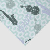 Sax en violen patroon tissuepapier (Detail)